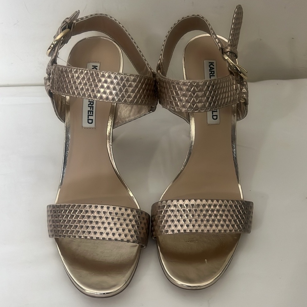 KARL LAGERFELD
PARIS
Cieone Ankle Strap Sandal Sz 10